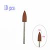 6pcs/10pcs Silicone Rubber Dental Polishing Polisher Grinders Nail Drill Bits for Electric Manicure 2.35mm Shank