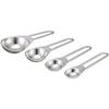 Pearl Metal Easy Wash Stainless Steel Compact Measuring Spoons, Set of 4, C-8673