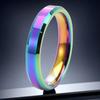 Men's Purple Titanium Steel Hip-Hop Ring - High-End, Unique, Stainless Steel Jewelry 