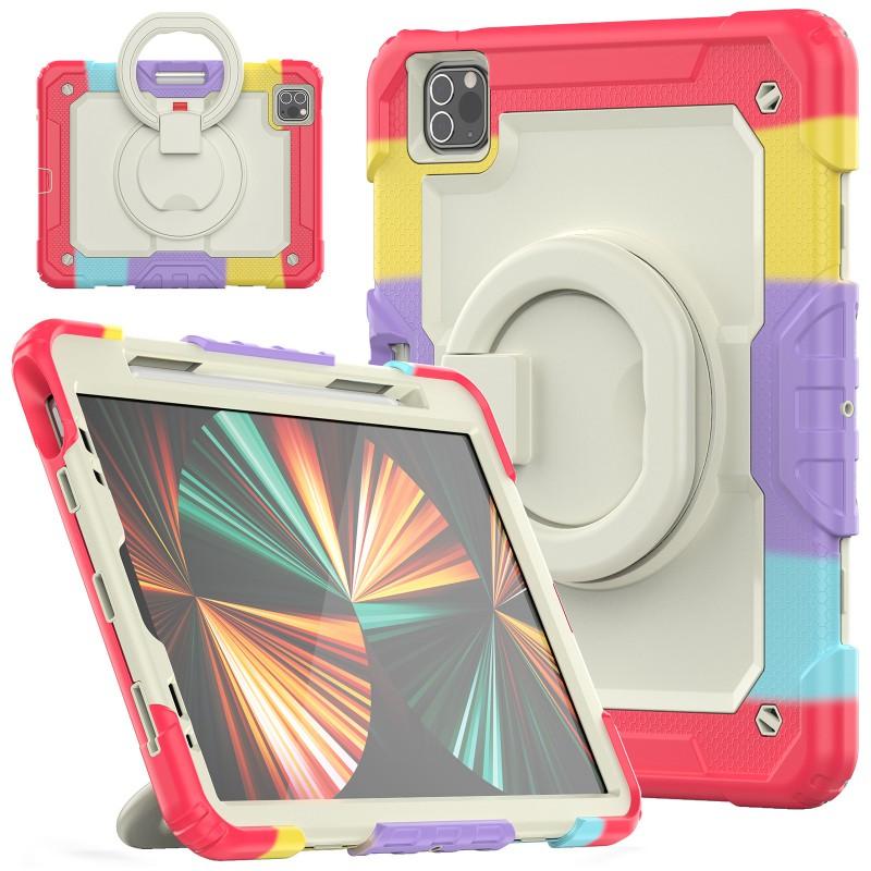 Rotating Handle Case IPad Air 5 With Stand Shockproof Silicone PC Cover 10.2/10.9 Inch Tablets