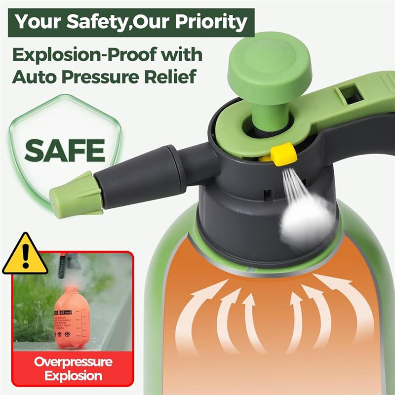 Hand Pump Sprayer 1/2 Gallon, Garden Pump Sprays Bottle For Plants, Pressure Spraying Bottle In Lawn And Garden Yard-B61B