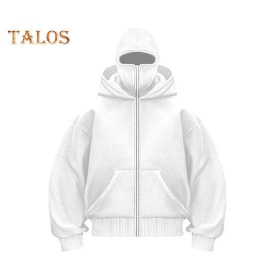 

Зимняя теплая толстовка с капюшоном, однотонная повседневная куртка унисекс с двойным капюшоном, свободный крой, толстая теплая толстовка, пальто S белый