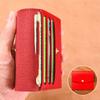 Solid Color Thin Envelope Card Bag Wallet Snap Button Coin Purse Retro Mini Wallet  Women