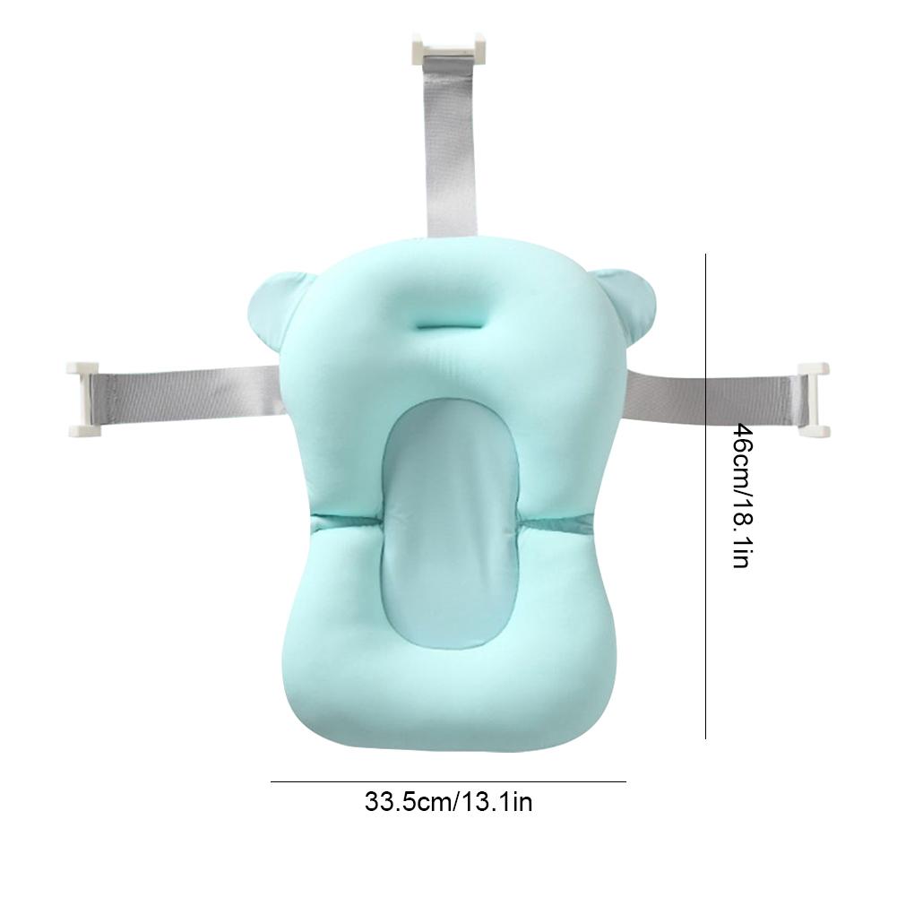 Newborn Baby Bath Cushion Seat Anti Slip Bathing Pillow Seat Portable Provides Comfort and Support for Baby 0-12 Months