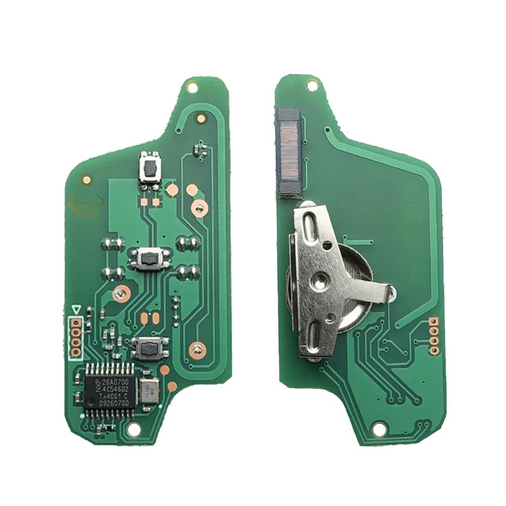 ASK FSK For Citroen C2 C3 C4 C5 C6 Xsara Berlingo For Peugeot 207 307 308 407 607 807 HU83 VA2 CE0536 CE0523 Flip-fjernkontroll bilnøkkel