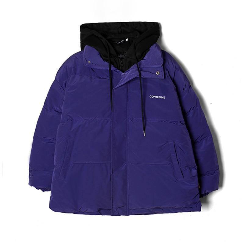 Women Oversized Parkas Coat Solid Thick Warm Hooded Padded Coat Casual Winter Outwear Jacket Parkas