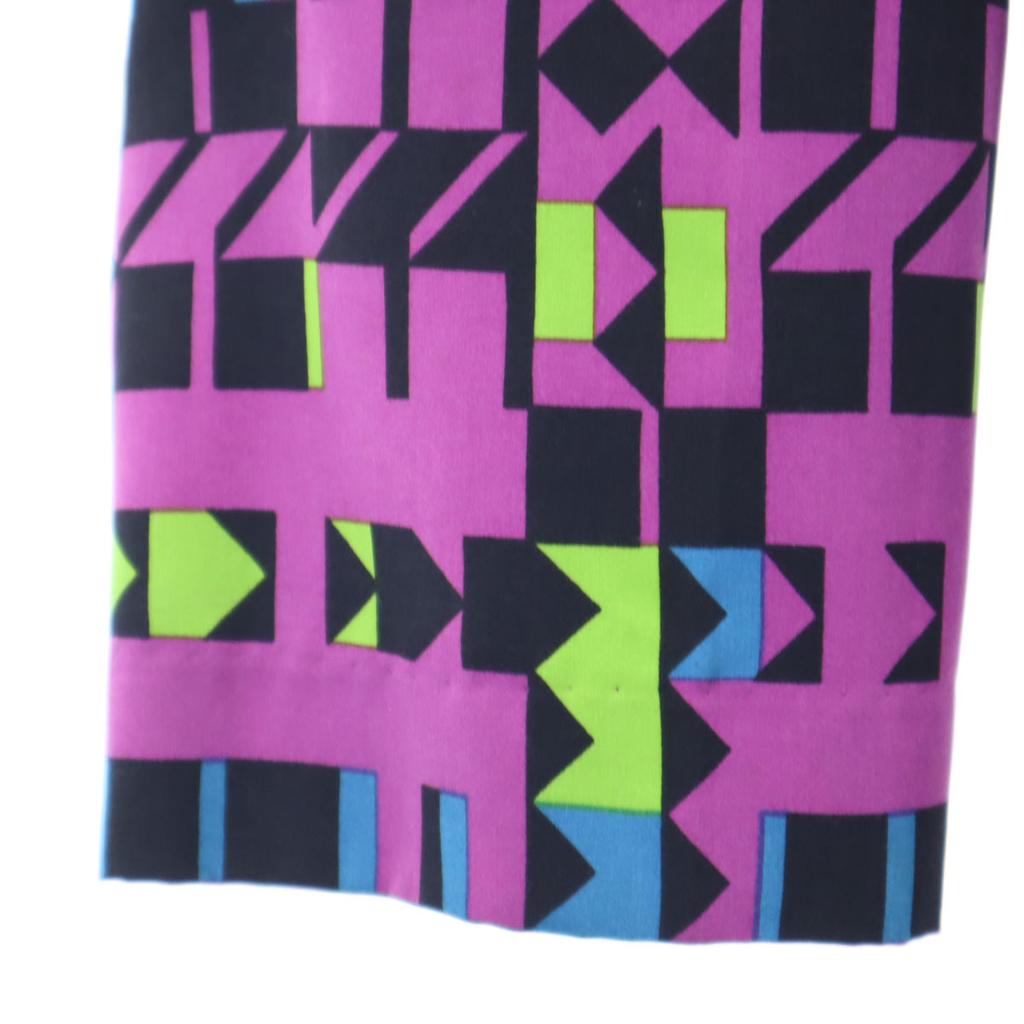 Givenchy 90s Made In Japan Old Geometric Pattern Long Sleeve Oversize Shirt Women Used