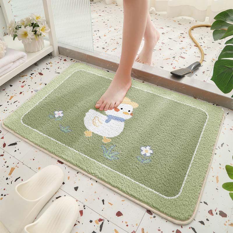 Bathroom Anti Slip Floor Mat Moisture Moisture-wicking Bathroom Foot Rug Cartoon Animal Toilet Anti slip Mat Bathroom Bathroom Carpet
