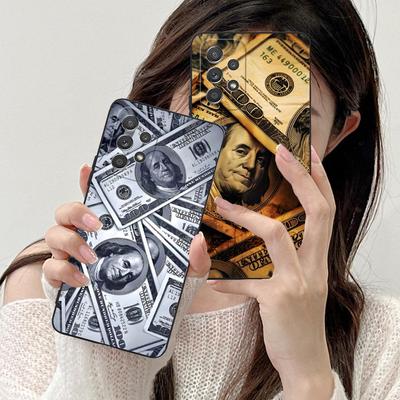 USD Dollar Matte TPU Mobile Phone Case for Samsung Galaxy M55 54 42 35 34 33 32 23 22 15 14 13 12 F55 5G Colorful Cover
