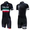 Černá Nová 2025 ITALIA Cyklistický dres Silniční kolo Dres Kraťasy Sada Mtb Oblečení na cyklistiku Bicykl Tričko Kalhoty Oblečení