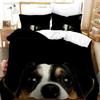 Cute Dog Lovely Puppy Pet Bedding Set 3D Printed Suitable For Bedroom Duvet Cover Set With Pillowcases Kids Home Textile