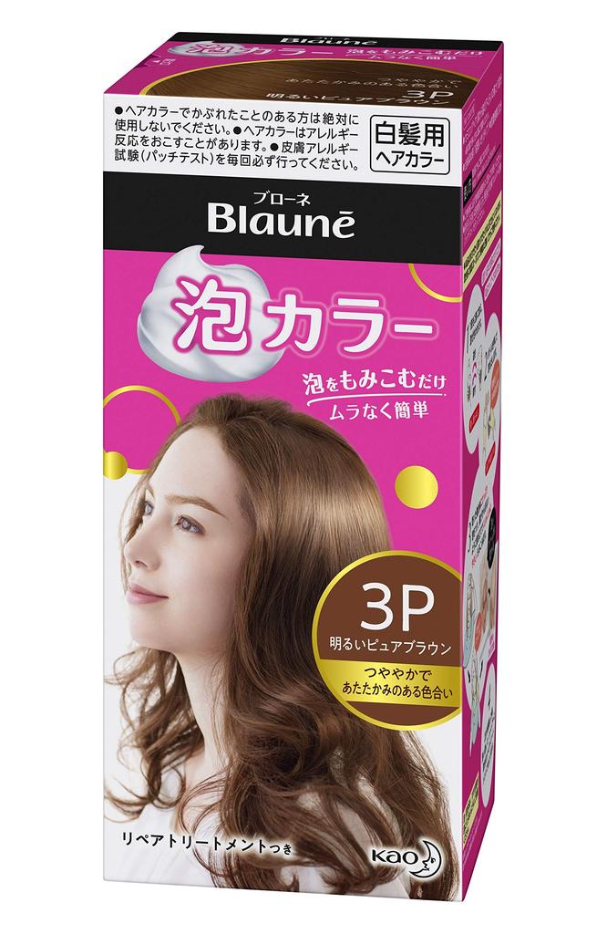 Blaune Foam Color 3P Light Pure Brown 1 Piece [Quasi-drug] (x 1)