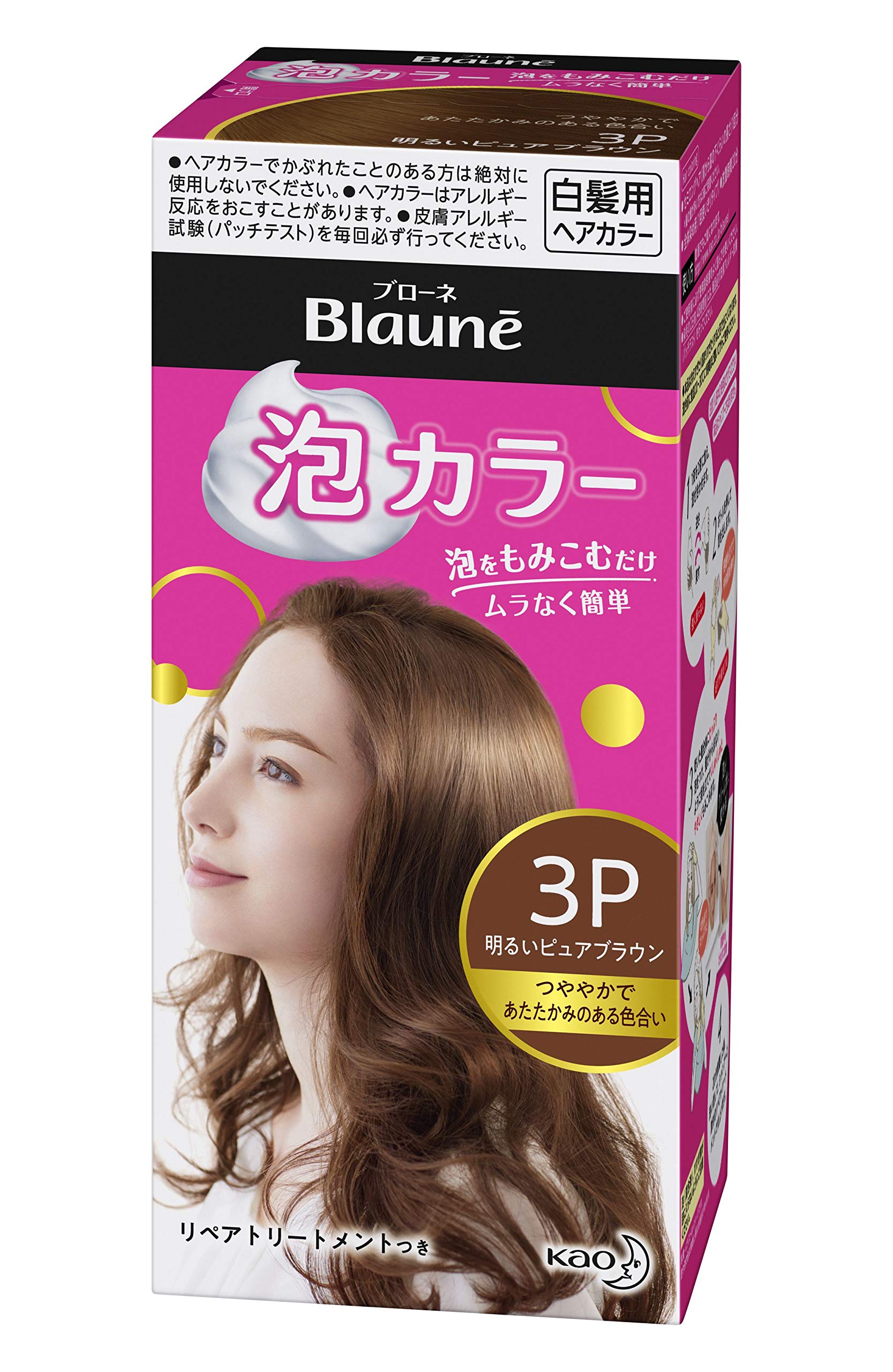 

Blaune Foam Color 3P Light Pure Brown 1 piece [Quasi-drug] (x 1)