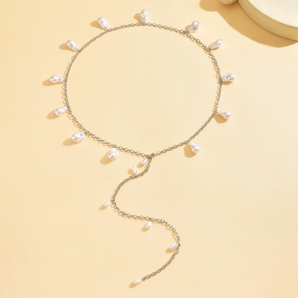 

Luxury Y-Shaped Faux Pearl Necklace with Advanced Style