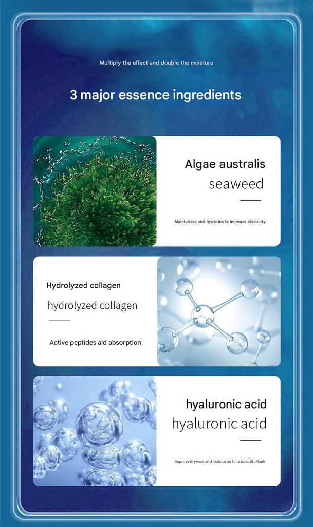 Seaweed Collagen Crystal Mask Hydrating Moisturizing Absorbable Crystal Mask  30ml
