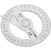 360°-Winkelmesser, 2 Stück, Winkelmesser aus Kunststoff, Mathematik-Winkelmesser, transparentes Winkelmesser, Lineal, Zeichenwerkzeuge, Kreis-Winkelmesser für Geometrie