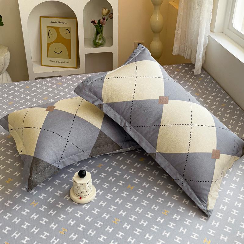 Set of Two Pure Cotton Pillowcases, 48x74cm - Pillow Core Covers [Pair Only]