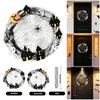 Halloween Witch Skeleton Mesh Ribbon Wreath for Door - Scary Decoration for Party House