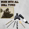 Hands-free dust collector for universal electric drill, dust protection device, home work, DIY tool accessories, calculation