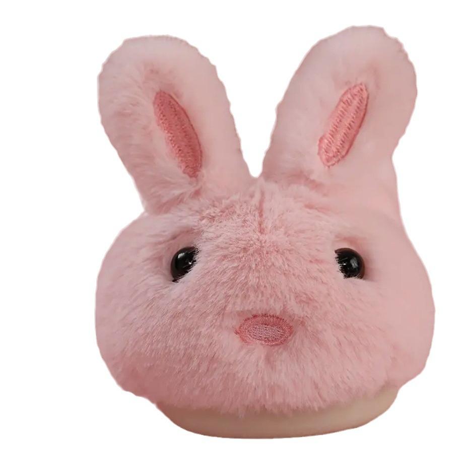 Urocze dziecięce bawełniane kapcie z króliczkami do noszenia w domu i na zewnątrz, zimowe ciepłe antypoślizgowe wygodne bawełniane pluszowe buty z kreskówkowym wzorem