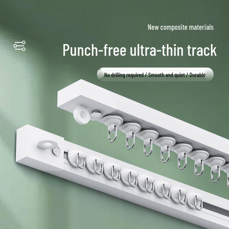 No-Drill Sliding Curtain Rod for Tight Spaces