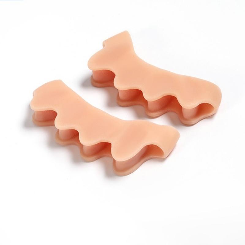 

2/6/10pcs Five Hole Toe Separator Bunion Corrector Adjustable Unisex Comfort Foot Alignment Pain Relief Support
