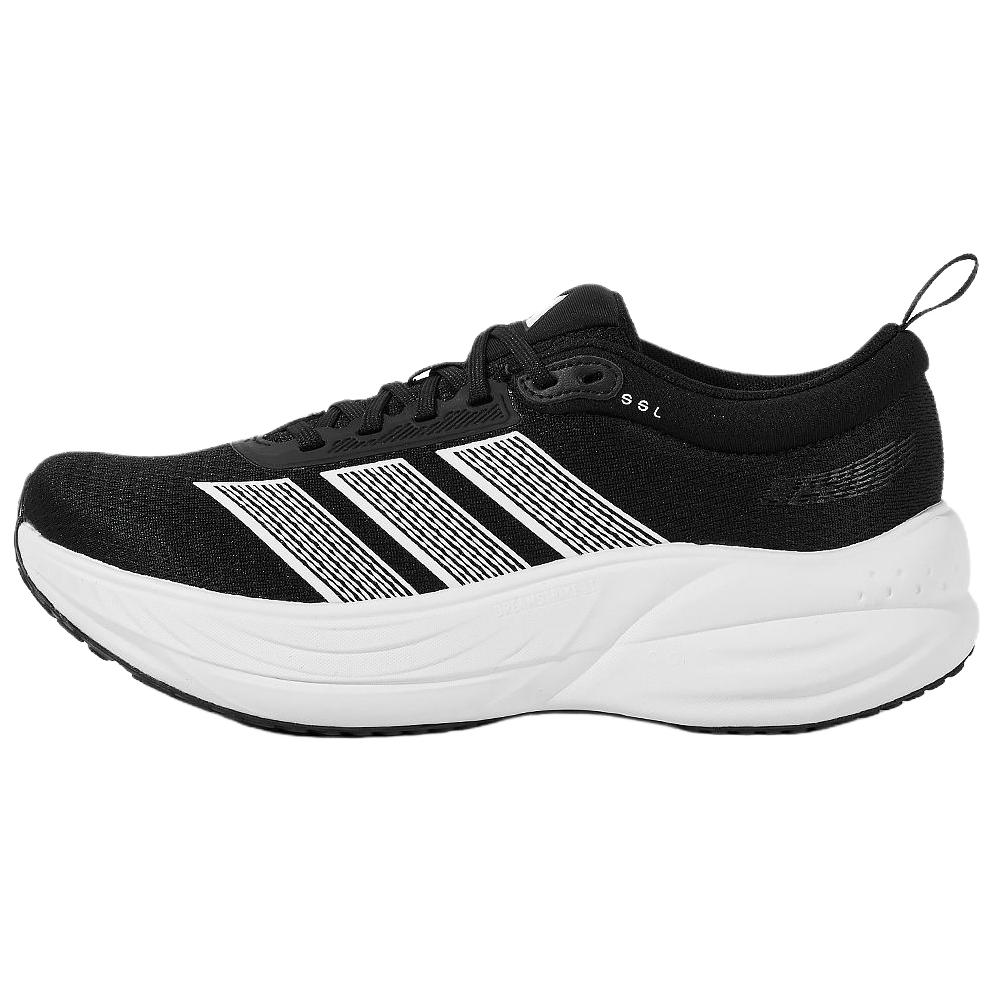 Adidas Floatnova Comfortable Versatile Mesh Fabric Shock Absorbing Durable Breathable Lightweight Rebound Running Shoes Unisex Sneakers Black KJ4604 46