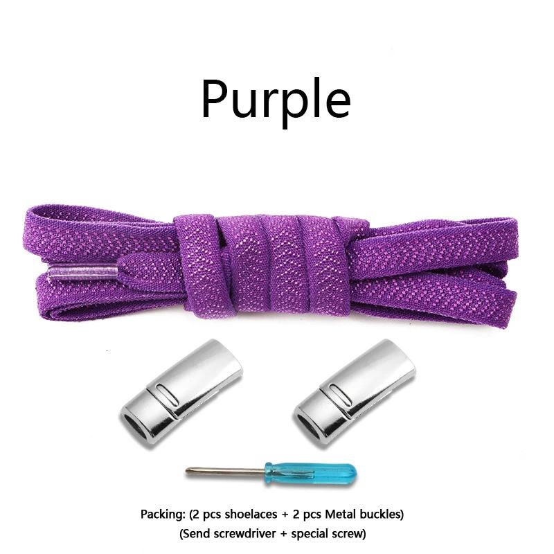 Elastic Laces Sneakers Magnetic Shoelaces Without ties 8mm Flat  Rubber Shoelace Tennis No Tie Shoe laces Shoes Accessories