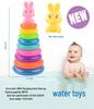 Rainbow Ring Toss Duck Stacking Game - Educational Toy for Kids 0-3