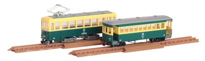 TOMYTEC Railway Collection Iron Collection Narrow Gauge 80 Nekoya Line Direct Tram (All Gold Car) + Passenger Car Set Diorama Supplies