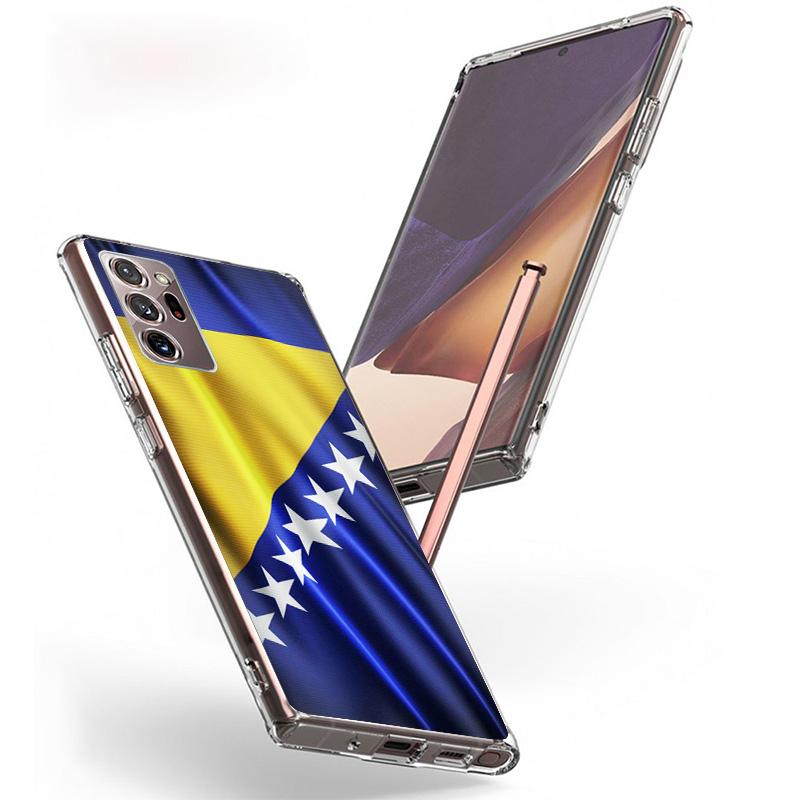 Bosnia And Herzegovina Flag Phnoe Case for Samsung Galaxy S26 S25 Edge S23 S24 Ultra S22 Plus S21 S20 FE Unique Cover Soft Coque