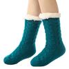 1 Pair Cashmere Socks Slipper Socks with Non-Slip Dots Winter Thick Home Sleep Socks for Women And Elderly