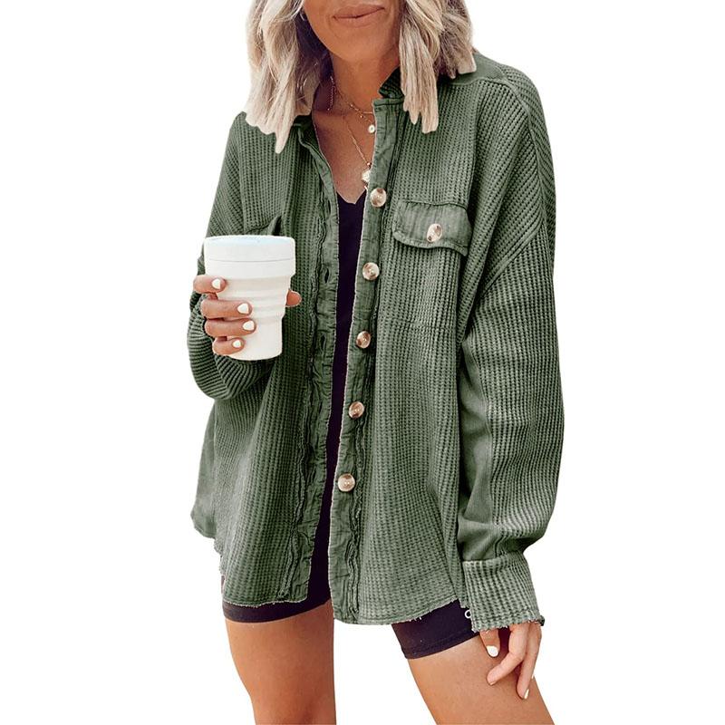 Autumn and Winter Tops Plus Size Fashion Clothes Women's Clothing Casual Long Sleeve Jacket Coats