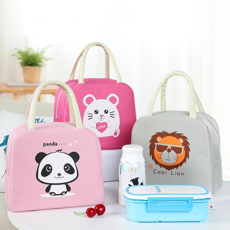 Cute Lunch Box Reusable Lunch Bags for Women Cute Lunchboxes Kawaii Animal Lunch Bag Cooler for Picnic Office Work Travel