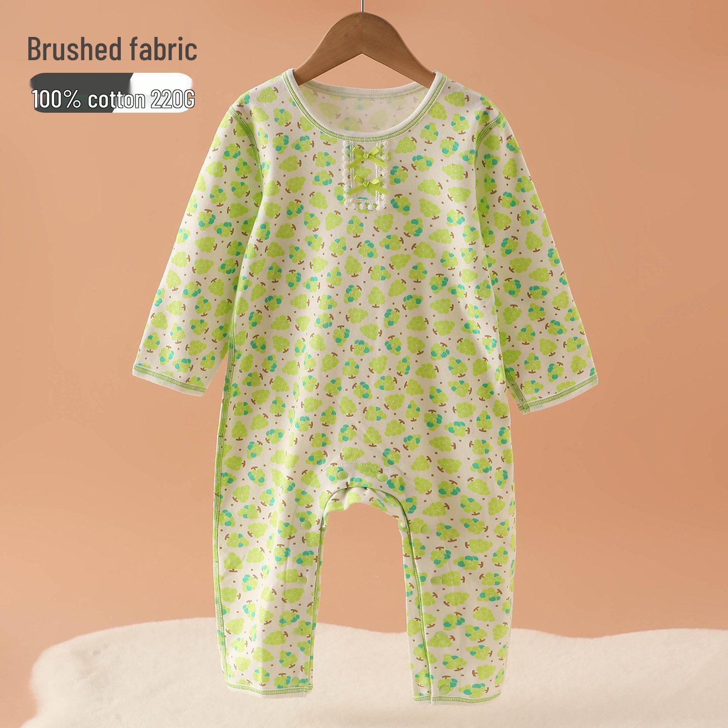 All Cotton Newborn Baby Romper - Spring & Autumn Pajamas for Baby Girls 73 (66-73cm)