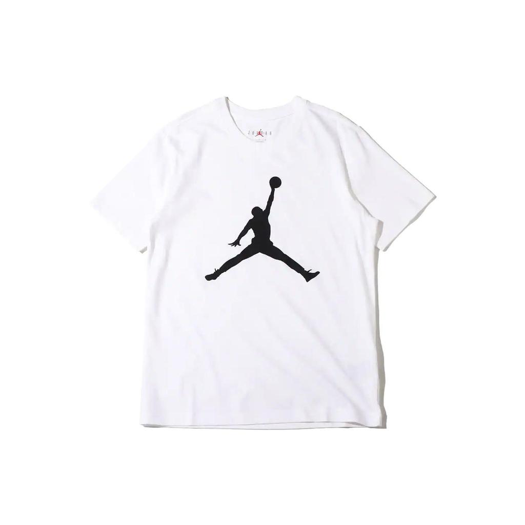 Jordan Ss22 Logo Print Crew Neck T-Shirt Men Tops White CJ0922-100