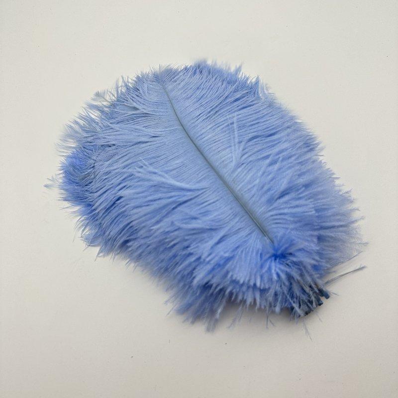 

100 шт./лот 6-14 дюймов 15-40 см Розовые страусиные перья для свадебного декора, рукоделия 15-20CM светло-синий