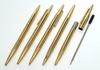 barrel Elegant Gold Twist Ballpoint Premium All-brass Pen, Boxed, K7-DS2-2, 2-Pack