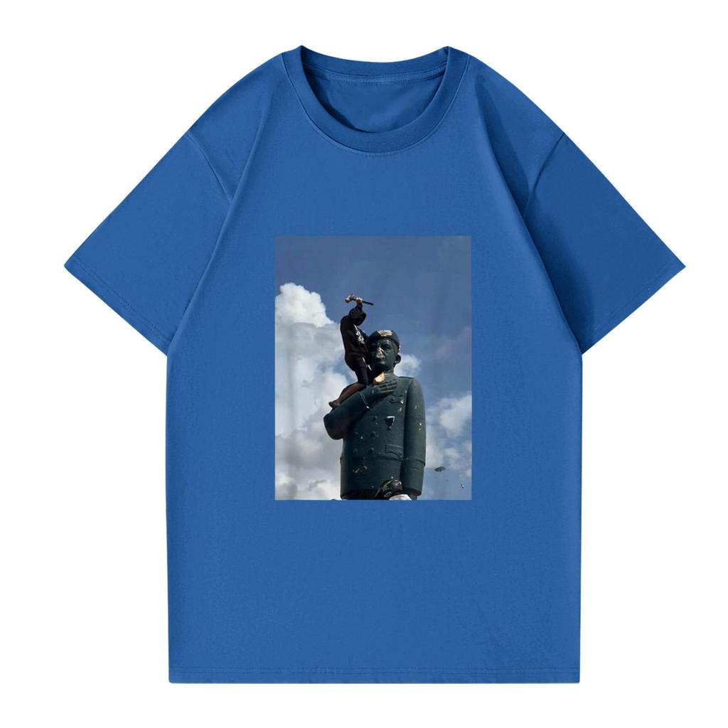 Modisches rundhalsiges lässiges bedrucktes kurzärmeliges T-Shirt Top für Damen und Herren