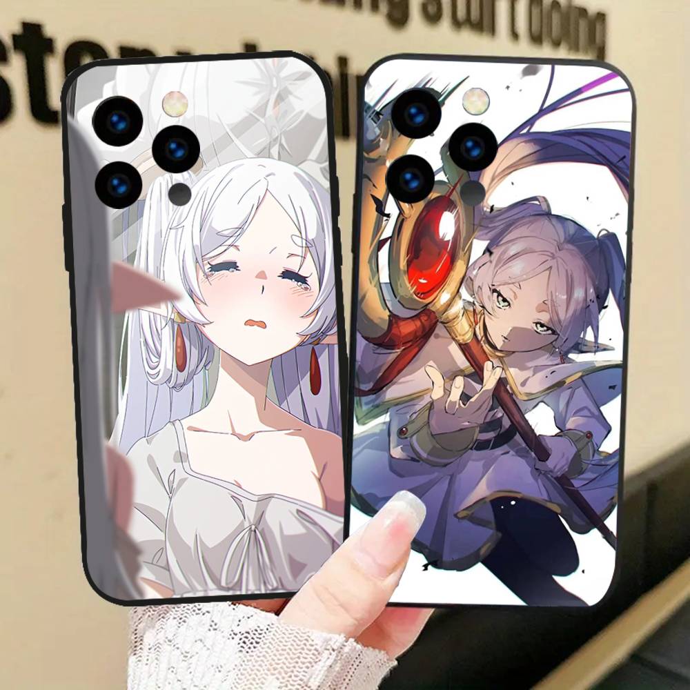 Frieren Animation F-Frieren Beyond Journeys End Phone Case For IPhone 17 Air 16 15 14 13 Pro Max 11 12 Black Silicone Cover