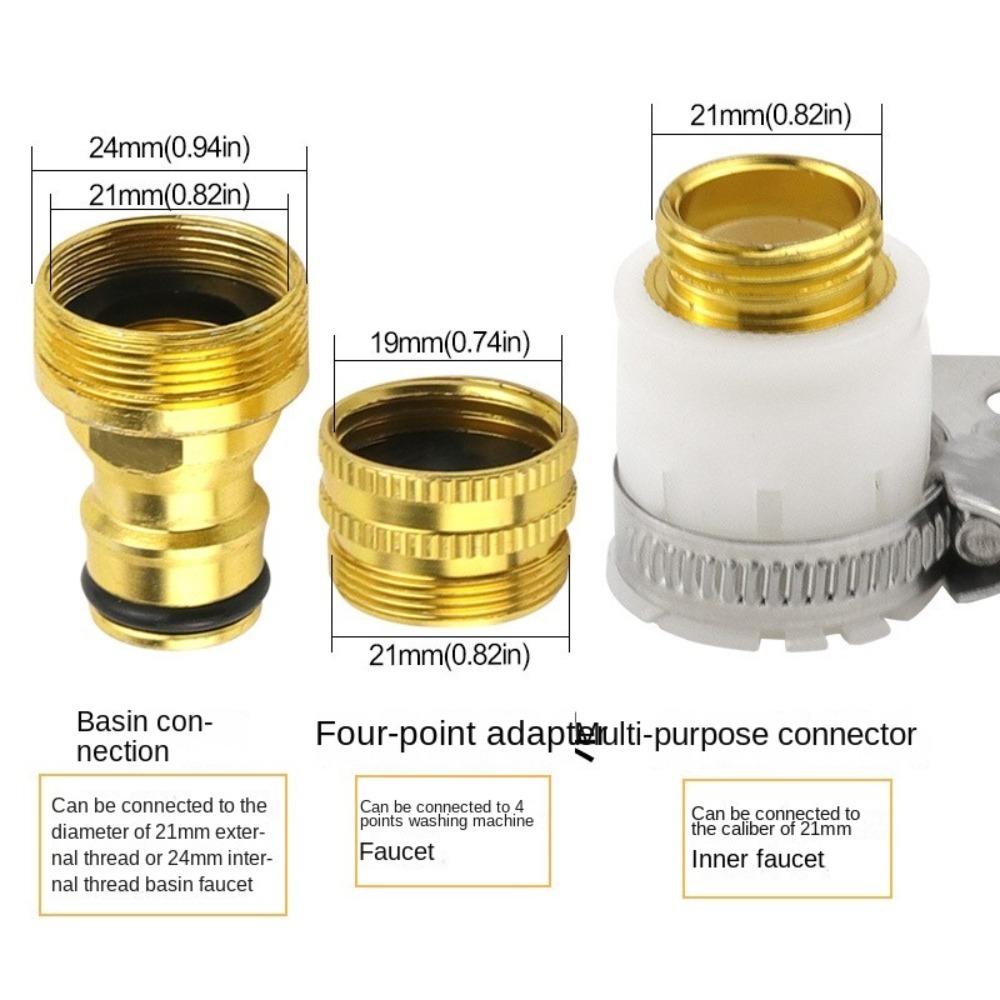 Universal 1 Set Tap Connectors Practical Faucet Tap Connector Garden Tools