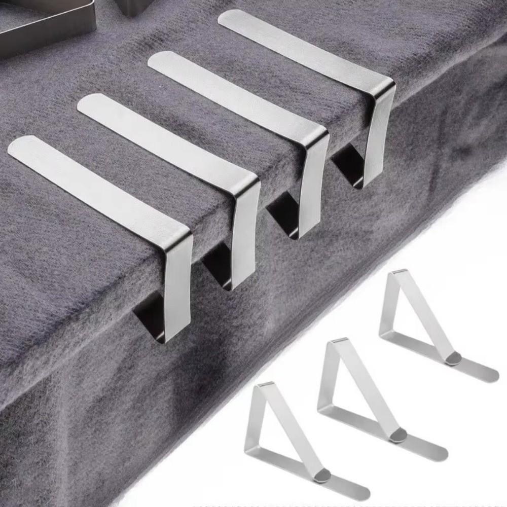 6pcs Anti-Slip Tablecloth Clips Table Cover Holder Grip Clamps Table Cloth Clips  Restaurant Picnic