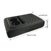 Auto Center Console Armrest Cushion With 2 Cup Holder PU Leather Armrest Pad Portable Car Amrest Pillow Cover Height Pad