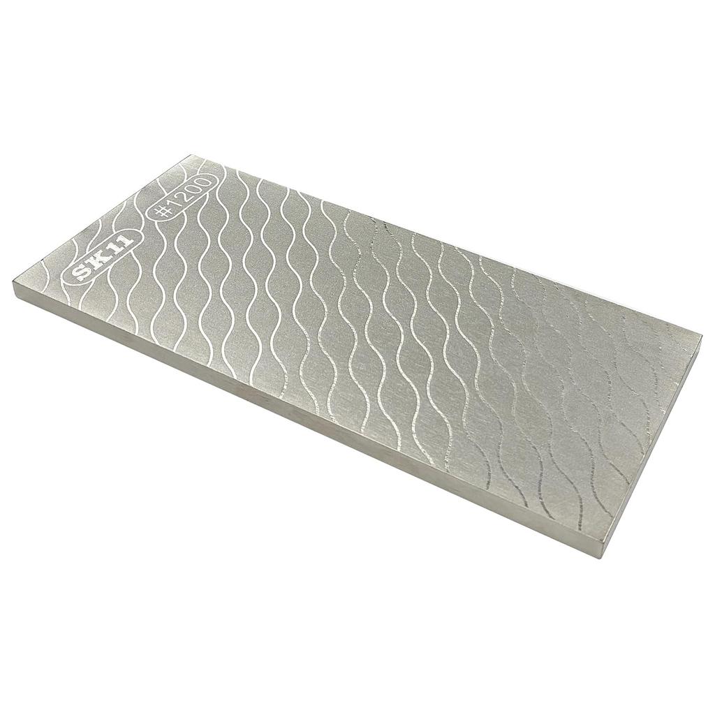 SK11 Diamond Sharpening 90mm Extra Coarse Grinding Surface Medium Finishing Surface with Underlay Double-Sided Stone, Wide, Width, #600 / #1200,