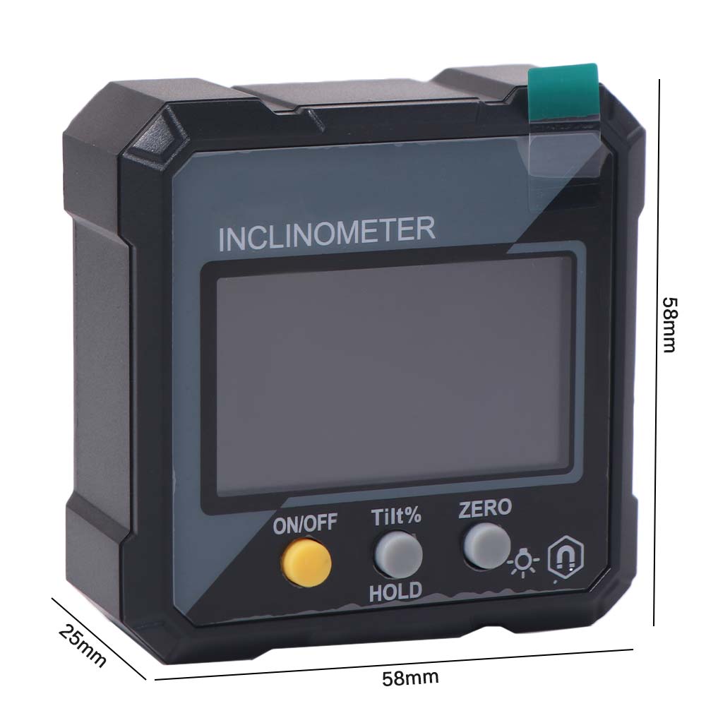 Single-sided Magnetic Electronic Angle Protractor Digital Inclinometer  Level Gauge Tool