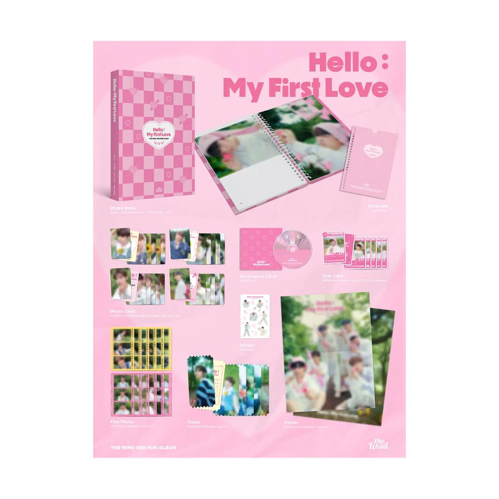 The Wind - 3rd Mini Album : Hello : My First Love [Set of 2 Versions]