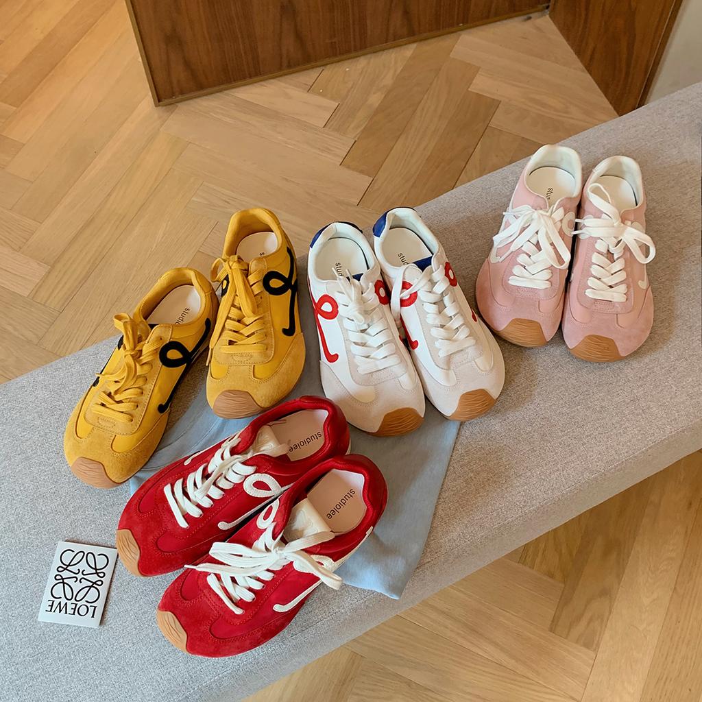 5cm inner height increase lace-up casual style big head Forrest Gander training shoes women