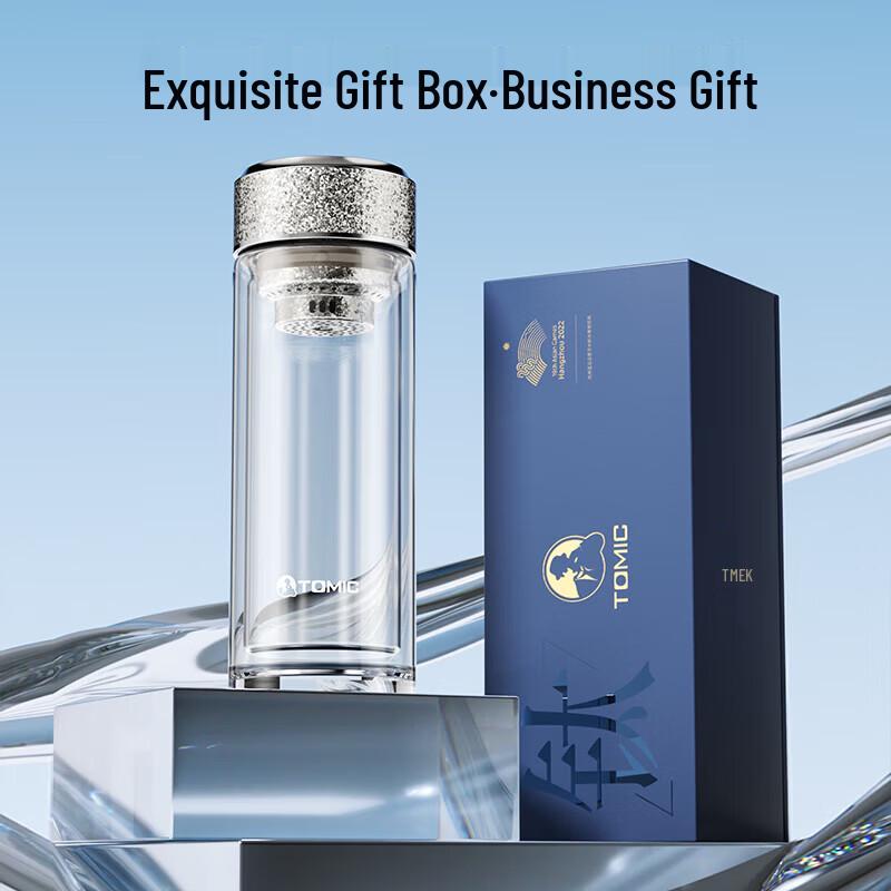 TOMIC Double-Layer Anti-Scald Tea Glass with Titanium