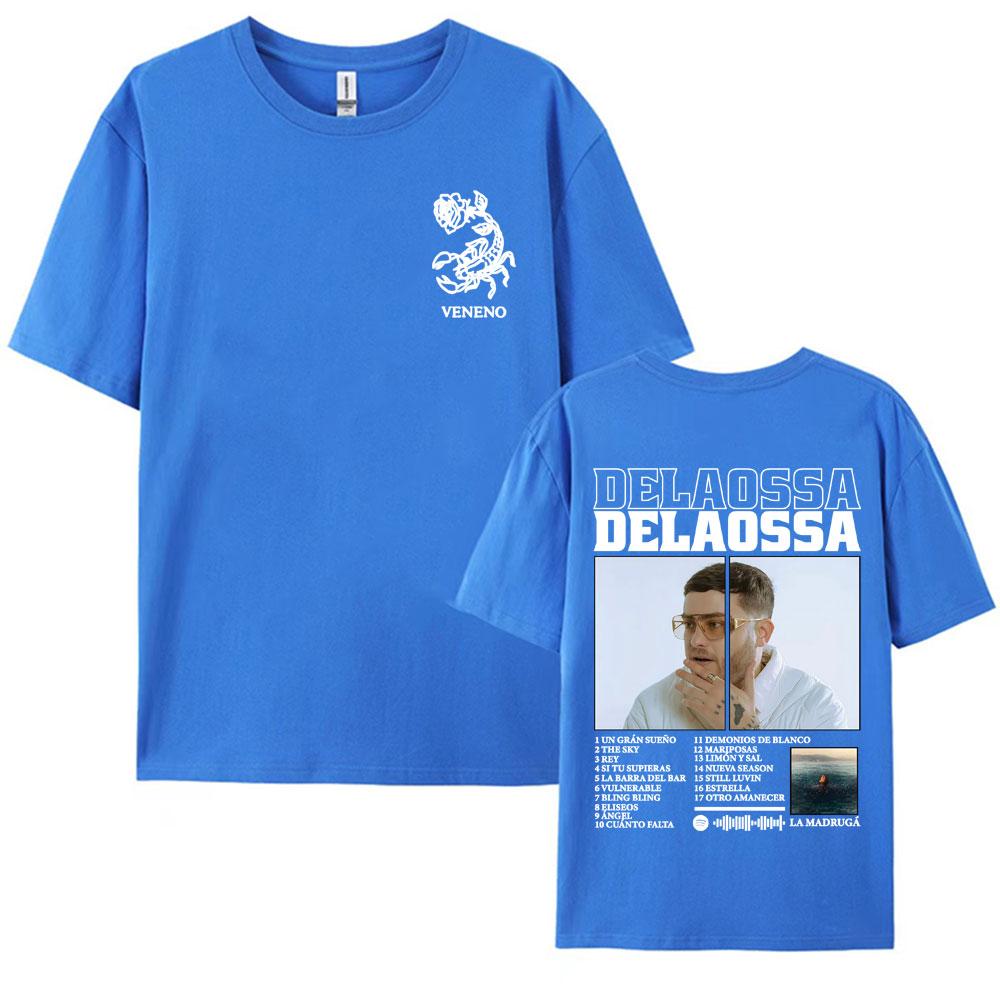 Rapper Delaossa Album Tour 2025 Print Tshirt Men Women High Street Casual Oversized Tshirts 100 Cotton Comfort Tee Shirt Tops