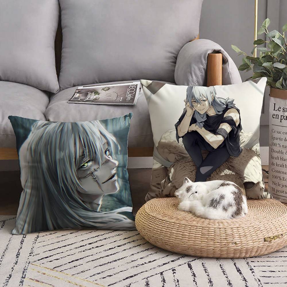 Anime Jujutsu Kaisen Mahito Pillow Case Square Pillow Bedroom Sofa Leisure Comfort Cushion Car Home Decoration